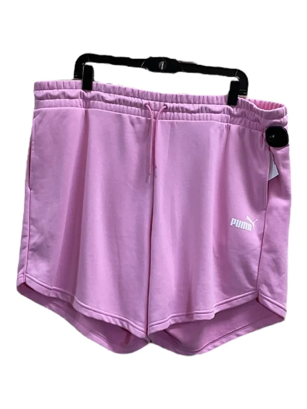 Athletic Shorts By Puma In Pink, Size: 3x Cozy Men's Sherpa