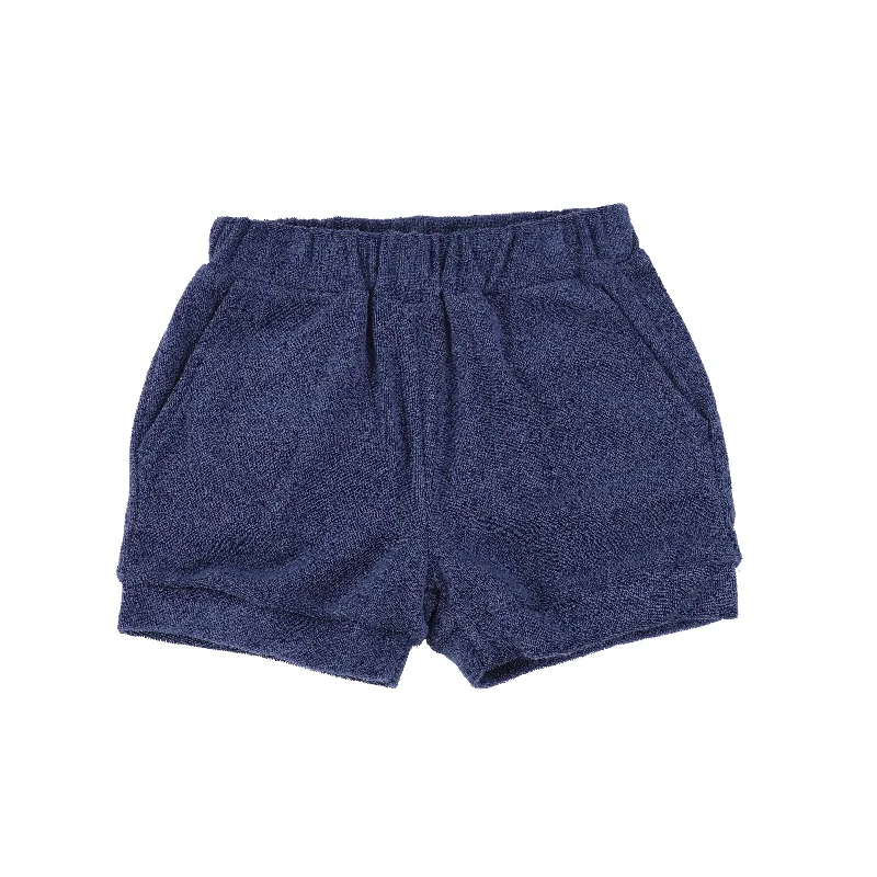 BAMBOO BLUE TERRY SHORTS [FINAL SALE] Sleek Men's Metallic