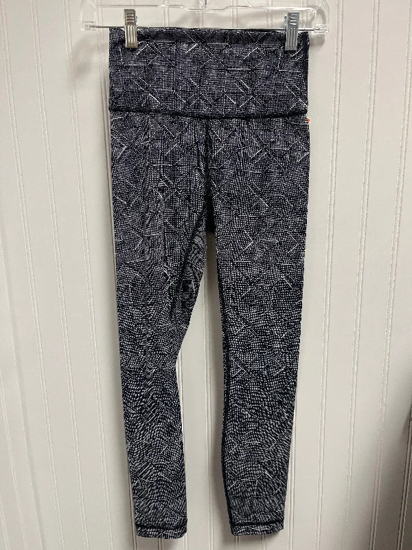 Athletic Leggings By Lululemon In Black & White, Size: S Sharp Men's Italian