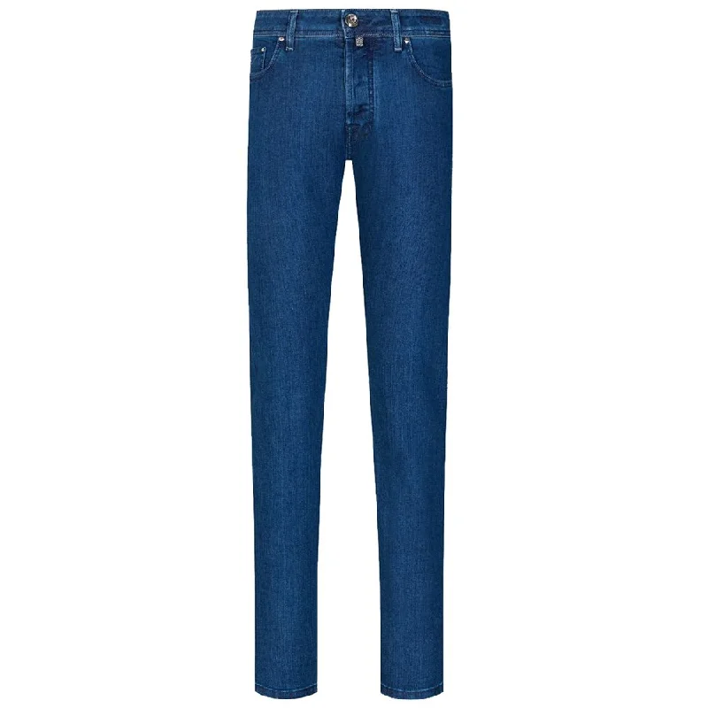 Jacob Cohen  Cotton Men Men's Jeans Unique Men's Patch