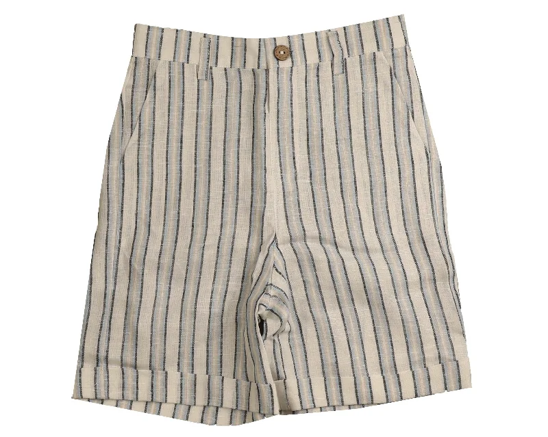 BELATI BLUE/BEIGE STRIPED SHORTS [FINAL SALE] Classic Men's Pin