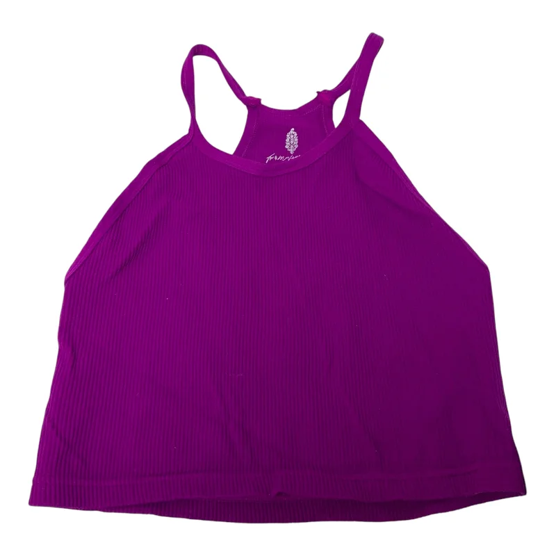 Athletic Tank Top By Free People In Purple, Size: M Stylish Men's Neon