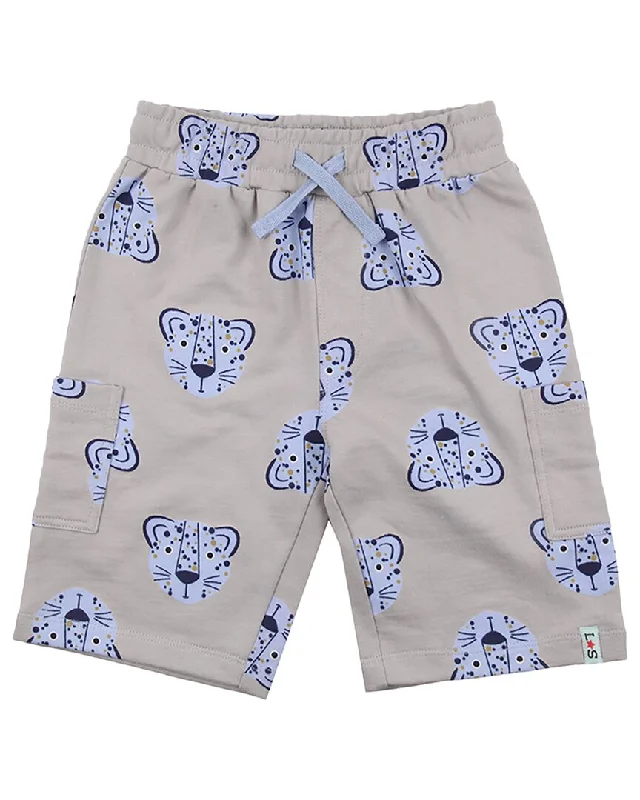 Lilly and Sid Lenny Leopard Cargo Short Relaxed Men's Beach