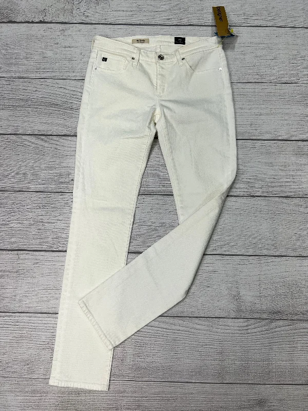 White Jeans Designer Adriano Goldschmied, Size 4 Modern Men's 