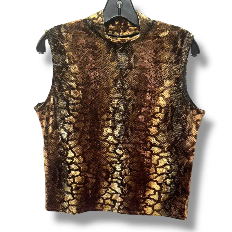 Top Sleeveless Unbranded In Snakeskin Print, Size: Xl Relaxed Men's Australian 