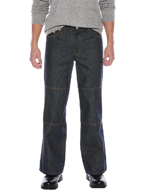 Helmut Lang Brooklyn Raw Indigo Carpenter Jean Tough Men's Military