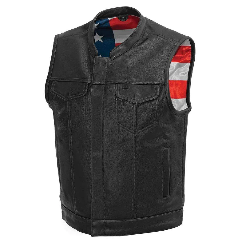 Born Free Black Stitching Vest Refined Men's Hand