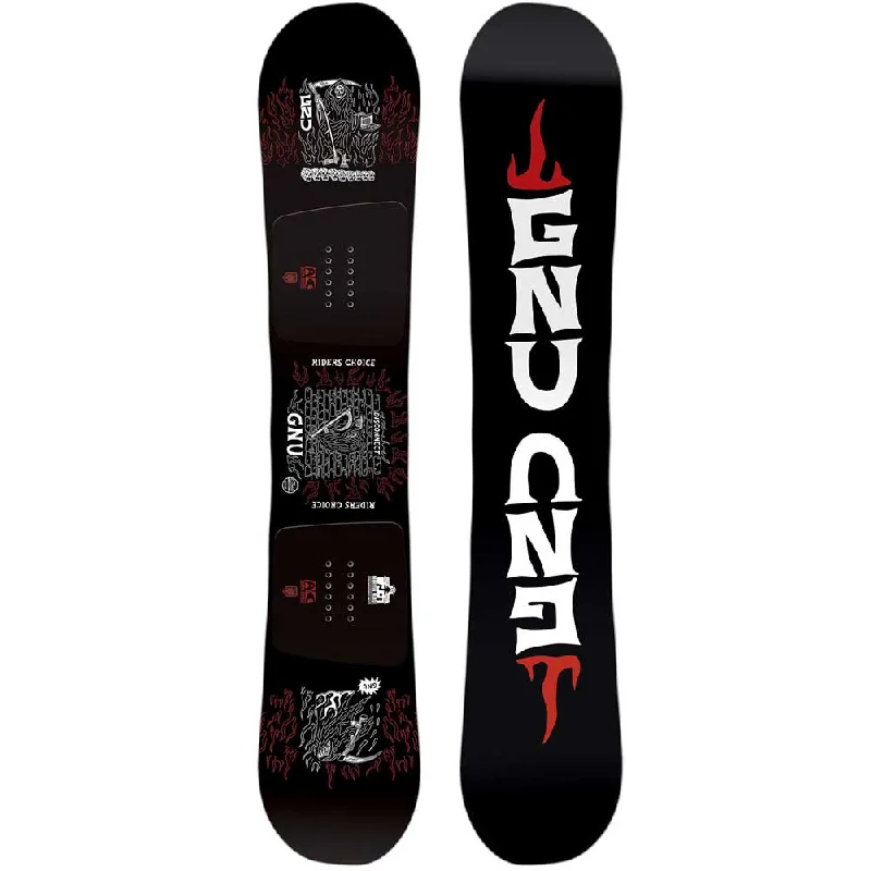 GNU Riders Choice Men's Snowboard 2025 Sleek Men's Metallic