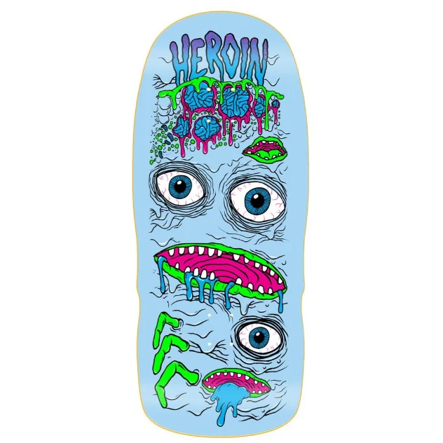 Heroin Team Mutator Shape Skateboard Deck 13.00" Adventure