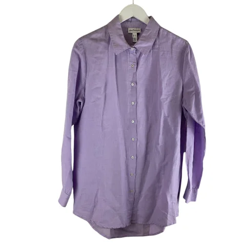 Top Long Sleeve Basic By Cme In Purple, Size: M Modern Men's Tech