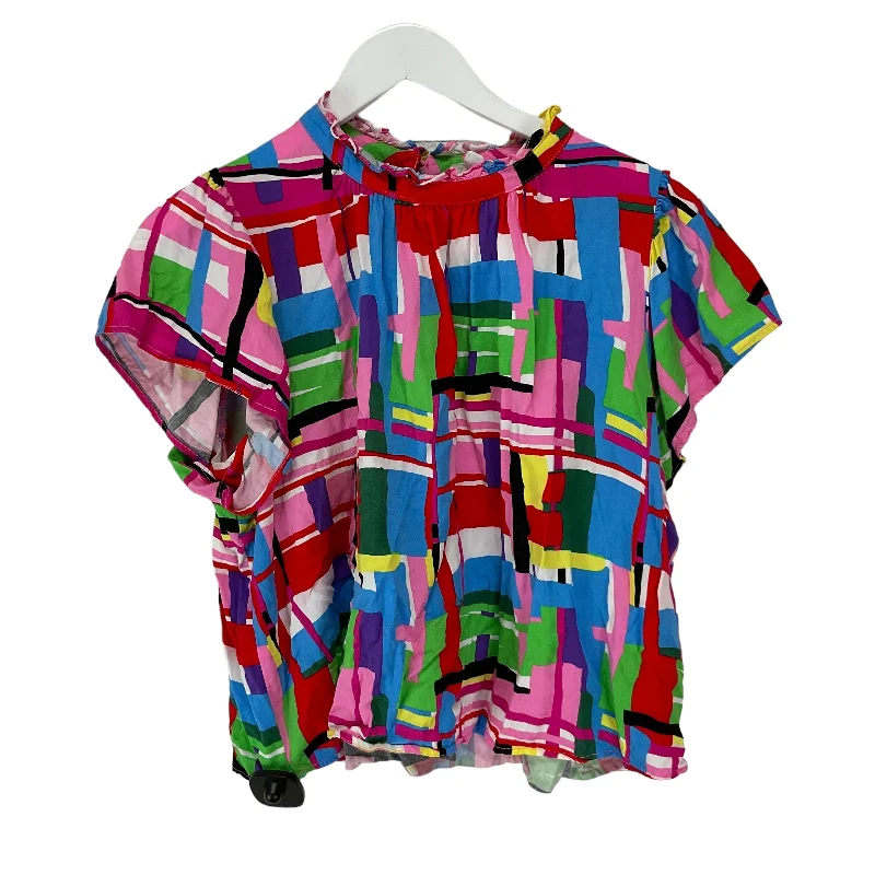 Multi-colored Top Short Sleeve Thml, Size M Beach