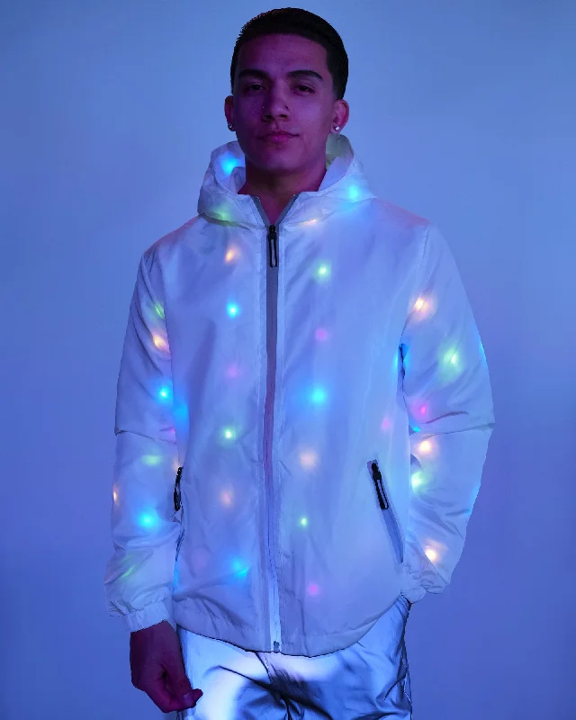 Get Flashy LED Windbreaker Refined Men's European