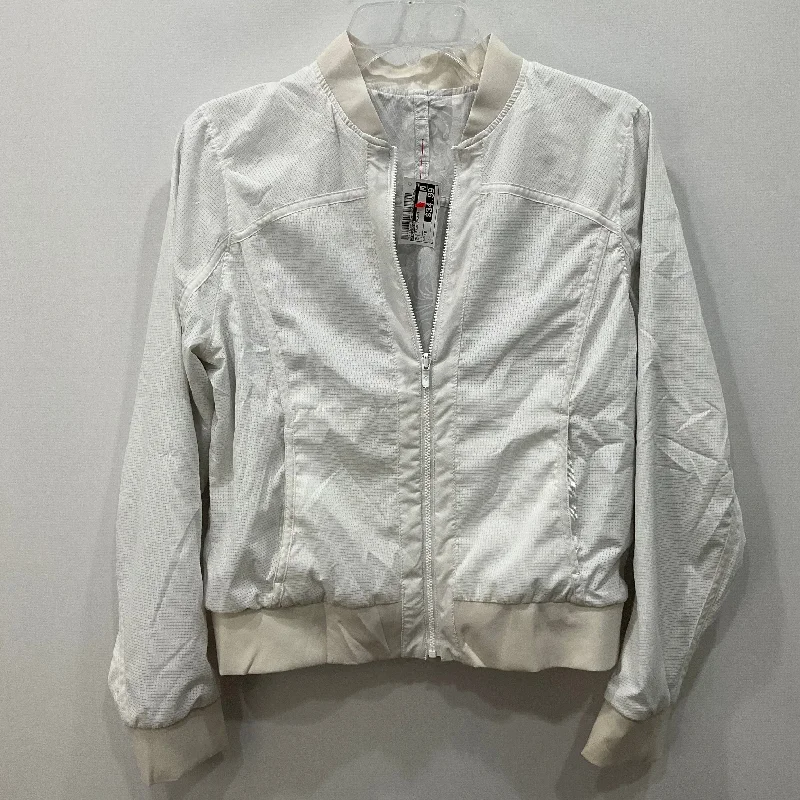 Reversible Athletic Jacket By Lululemon In White, Size: 8 Adventure