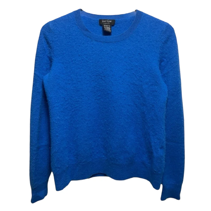 Crew Neck Cashmere Sweater By Lord And Taylor In Blue, Size: L Bold Men's Animal