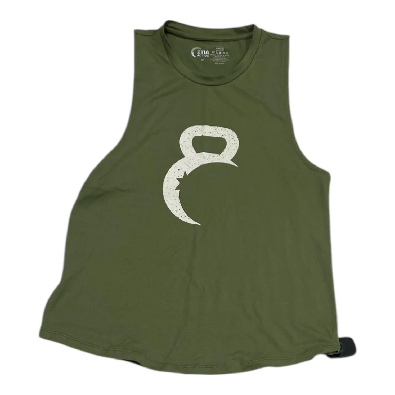 Athletic Tank Top By Zyia In Green, Size: M Polished Men's Satin