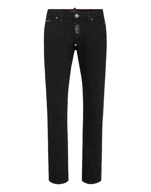 Denim Trousers Straight Supreme Comfort Traditional Men's Country