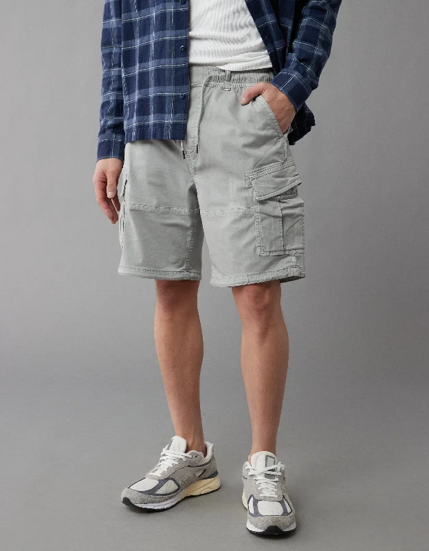 AE Flex 9" Relaxed Cargo Short Polished Men's Satin