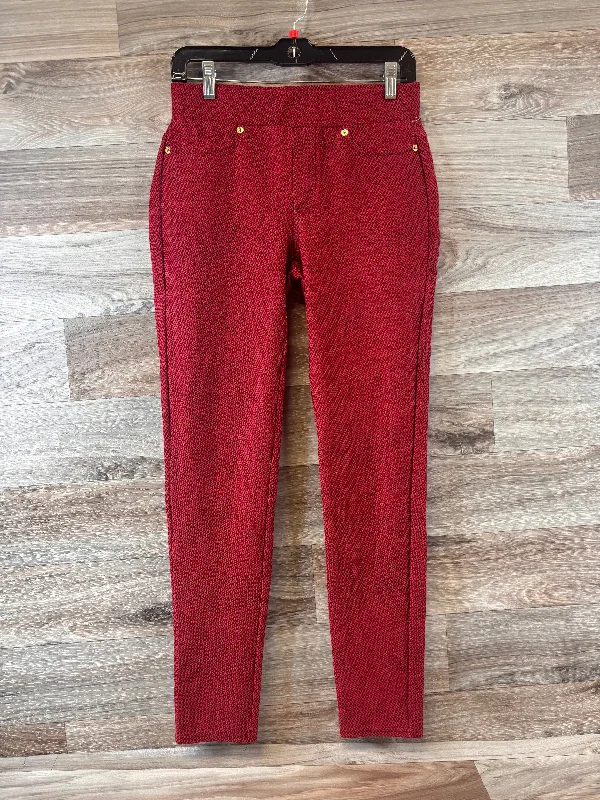 Red Pants Leggings Michael By Michael Kors, Size S Relaxed Men's Australian 