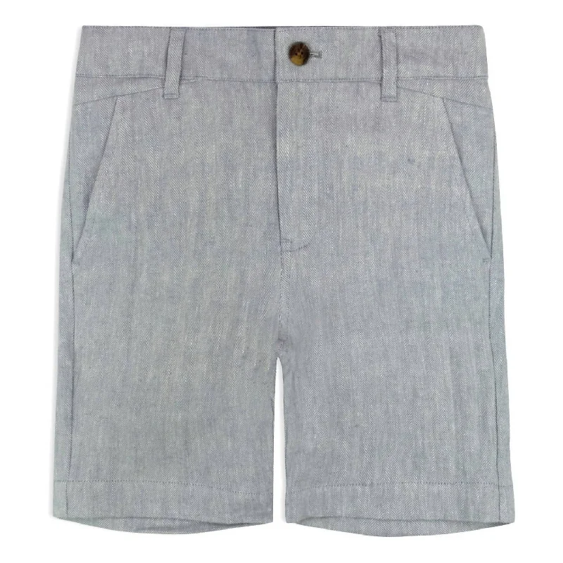 Boys Dockside Shorts In Grey Masculine Men's Thick