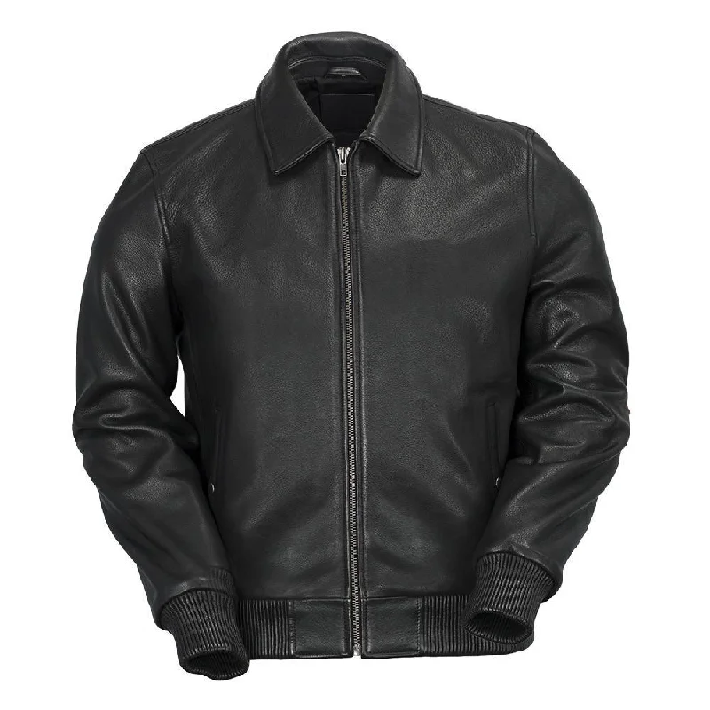 Men's Castor Jacket Black Preppy Men's College