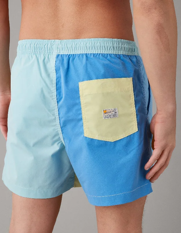 AE Colorblock Flex 5" Swim Trunk Sophisticated Men's French