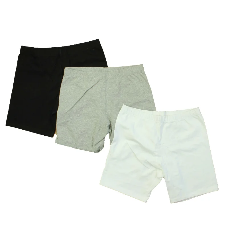 Mightly Girls Grey | White | Black Shorts Laid