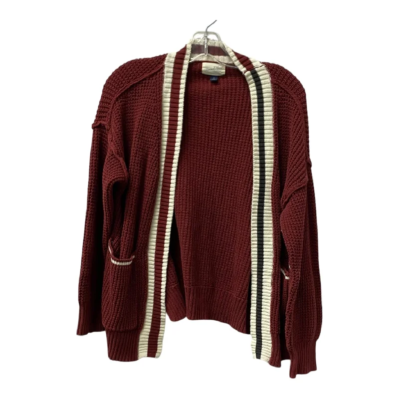 Sweater Cardigan By Universal Thread In Red, Size:S Stylish Men's Tropical 