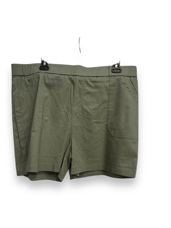 Shorts By Clothes Mentor In Green, Size: 3x Laid