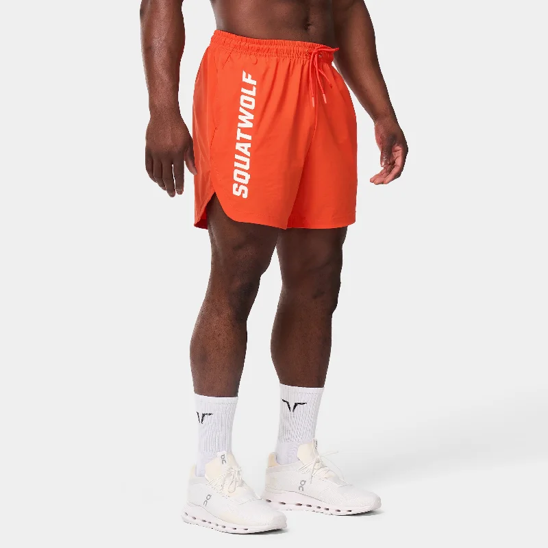 5” Gym-to-Swim Shorts - Orange.Com Hip Men's Urban