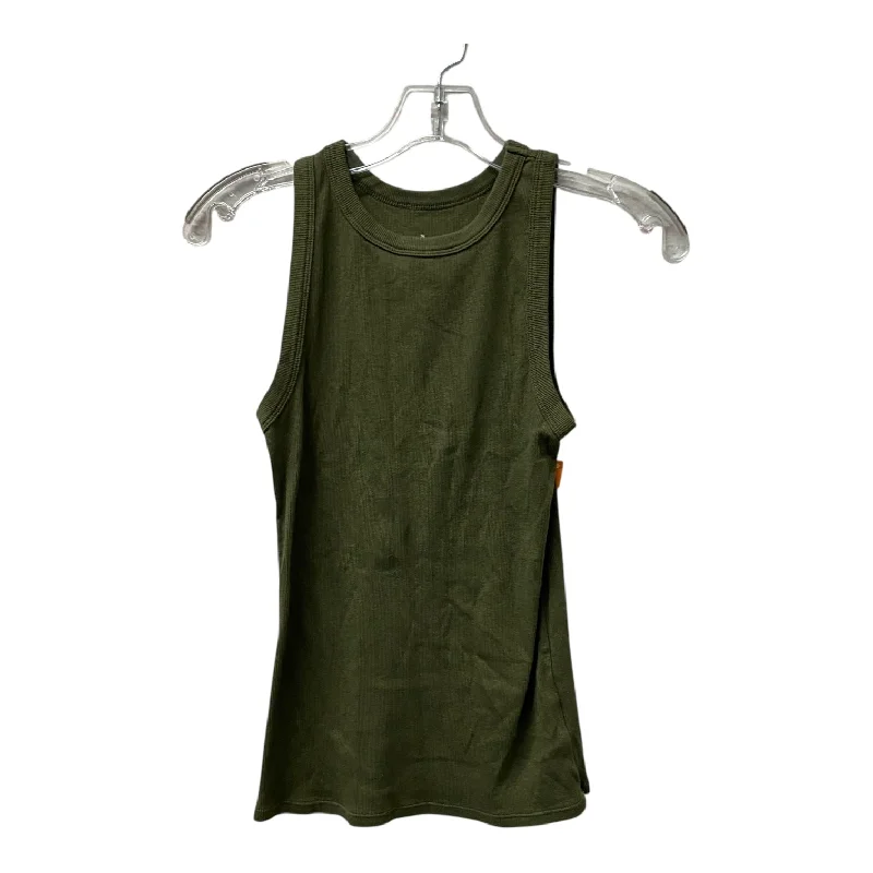 Top Sleeveless By A New Day In Green, Size:M Trendy Men's Oversized