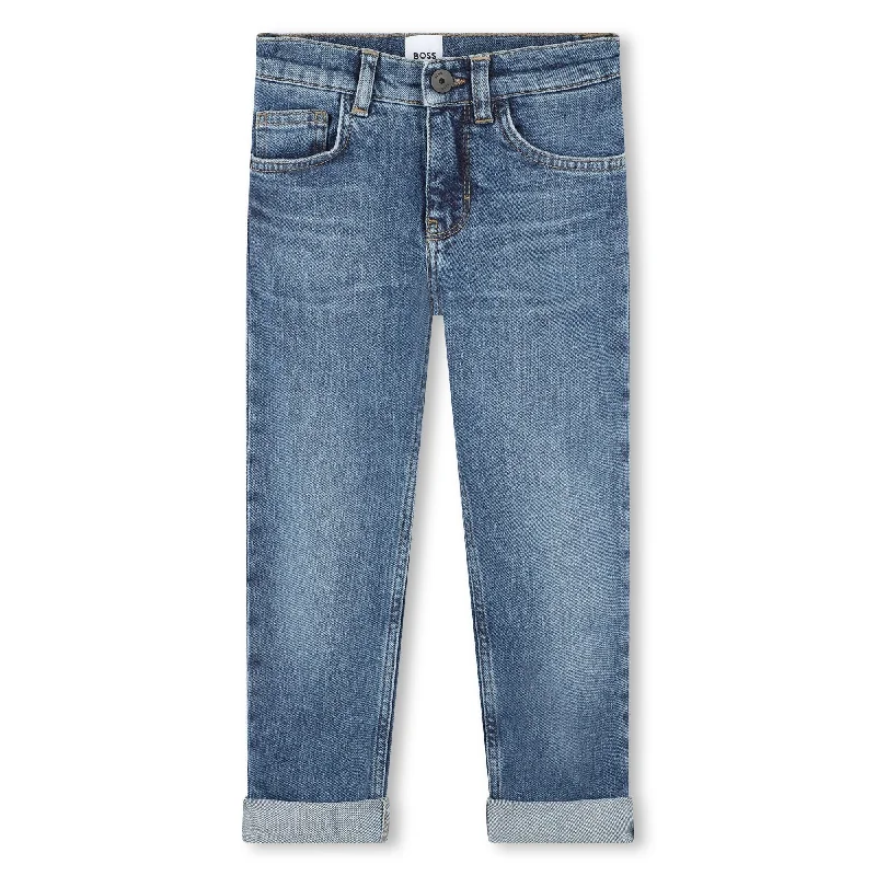 Blue Denim Jeans Bold Men's Animal