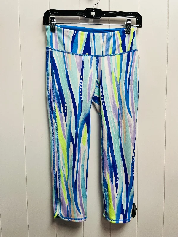 Blue & Green Pants Leggings Lilly Pulitzer, Size S Vintage Men's 1970S Disco