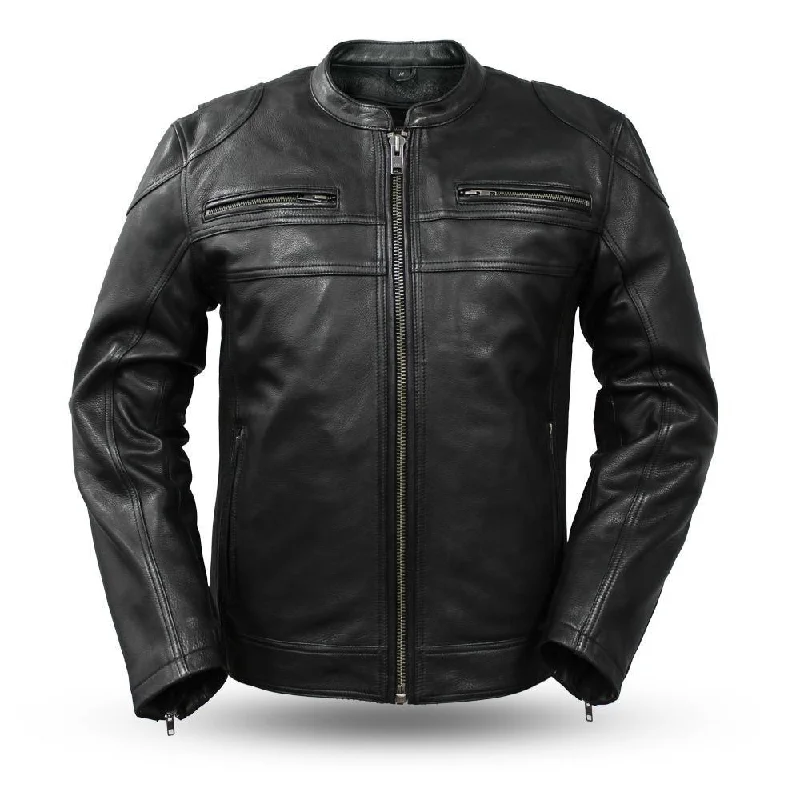 Men's Nemesis Leather Jacket Elegant Men's Cashmere