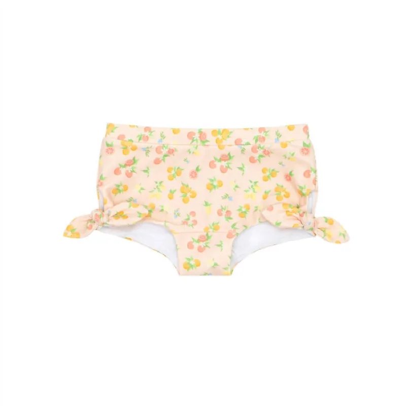 Girls Grove Swim Short In Citrus Trendy Men's Scandinavian