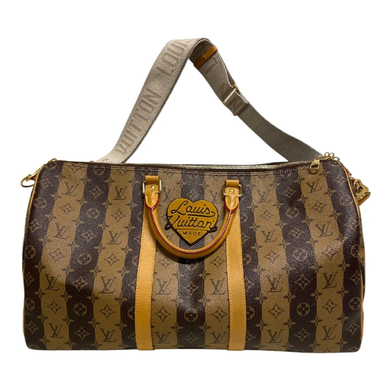 LOUIS VUITTON/Luggage/All Over Print/Leather/CML/nigo brown keepall 50 Practical Men's Quick