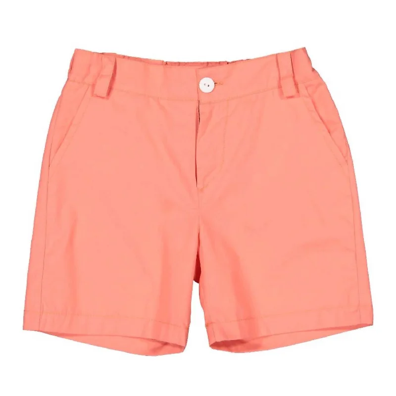 Boys Fresia Shorts In Coral Casual Men's Short