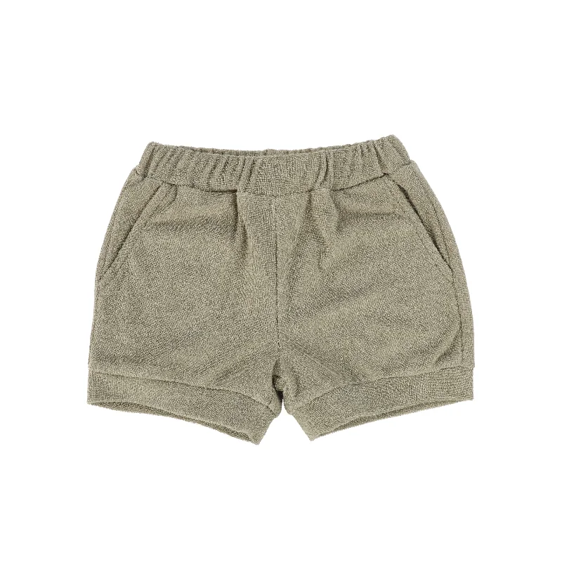 BAMBOO GREEN TERRY SHORTS [FINAL SALE] Cozy Men's Winter