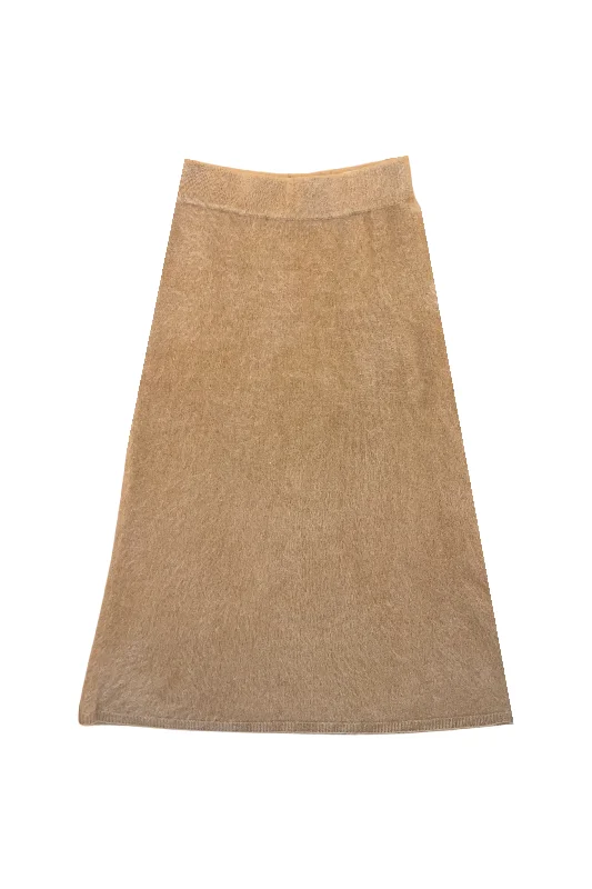 Asta Tan Midi Skirt Cclassic Men's Tweed