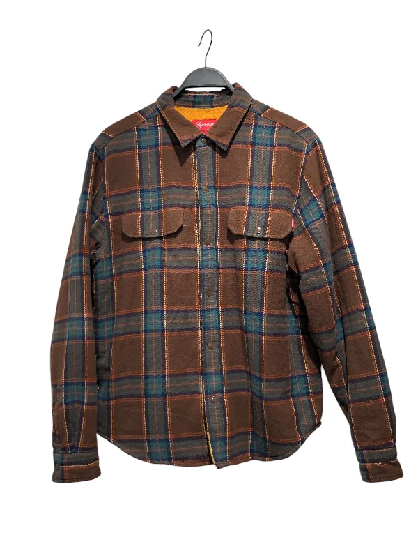 Supreme/Flannel Shirt/M/Cotton/BRW/Plaid/ Tough Men's Military