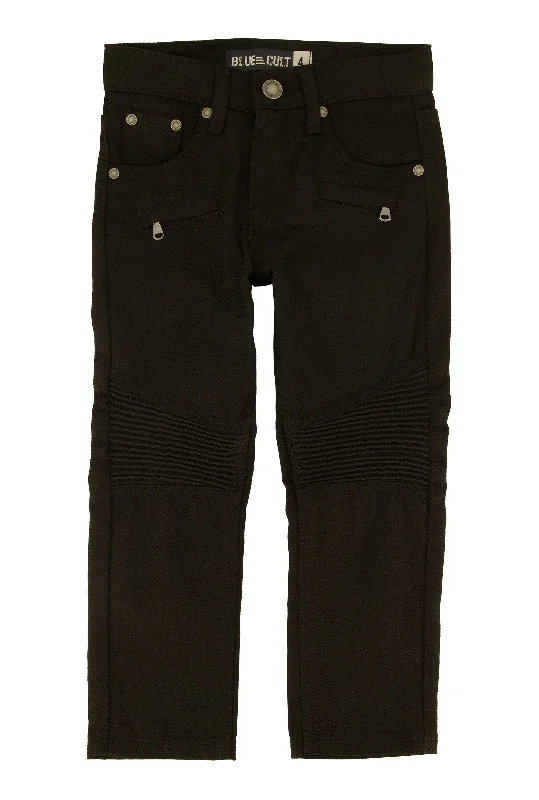 Little Boys Zip Detail Moto Skinny Jeans Classic Men's Pin