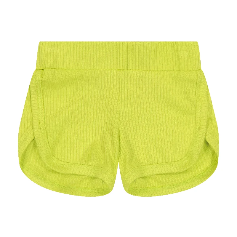 ZEEBRA LIME RIBBED TRACK SHORTS [FINAL SALE] Dynamic Men's Glow