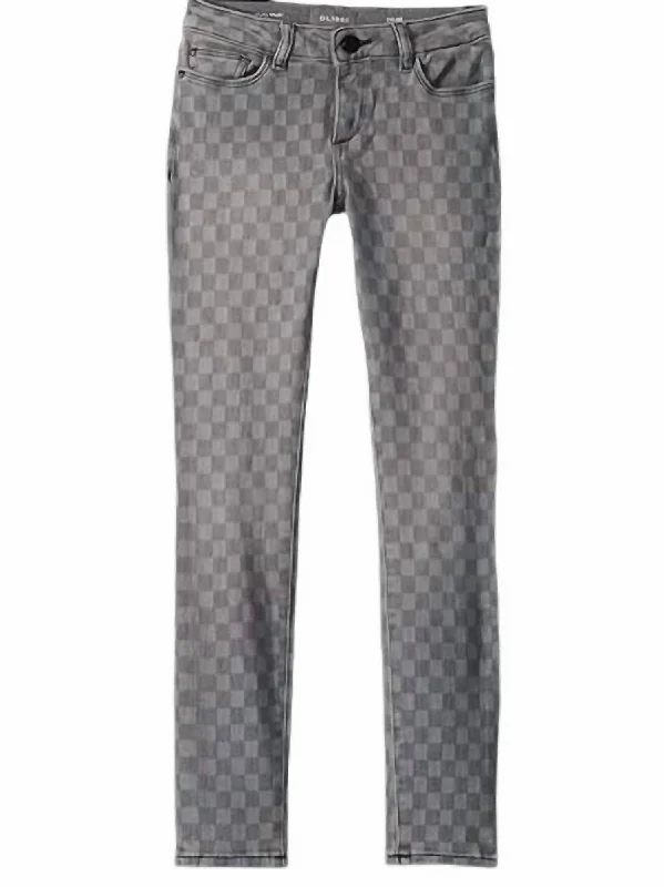 Girl's Chloe Jeans In Checkmate Refined Men's European