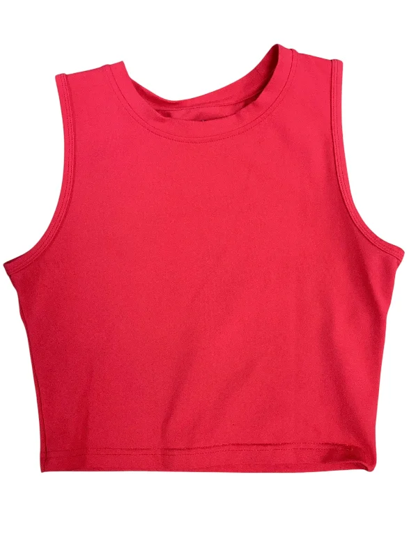 Athletic Tank Top By Zyia In Red, Size: S Sleek Men's Metallic