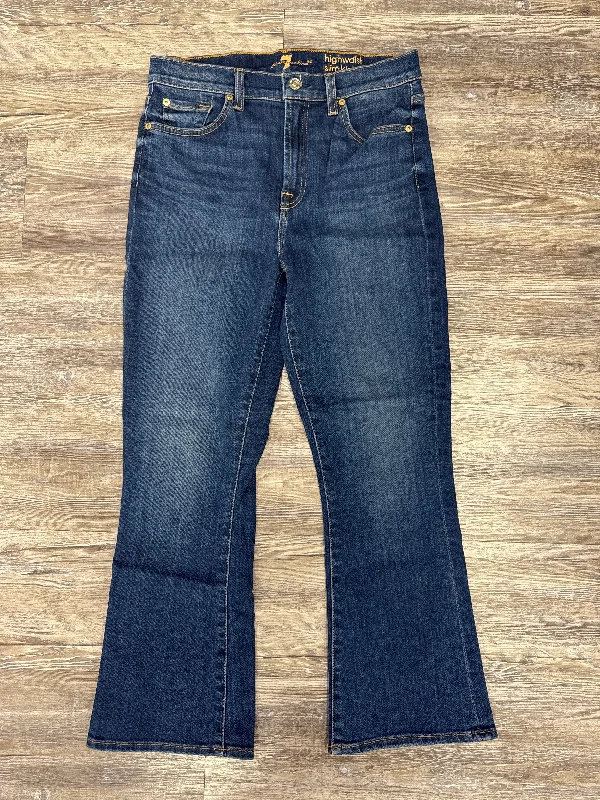 Jeans Designer By 7 For All Mankind In Blue Denim, Size: 6 Beach