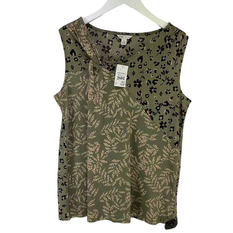 Green Top Sleeveless Cato, Size S Sophisticated Men's French