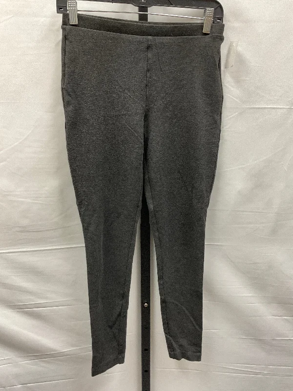 Grey Pants Leggings Chicos, Size S Modern Men's Geometric