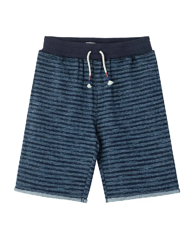 Peek Kids Indigo Stripe Knit Short Cozy Men's Sherpa