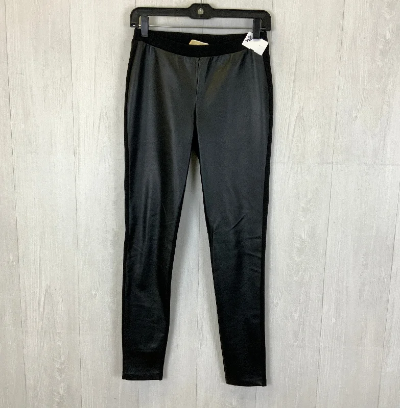 Pants Leggings By Michael By Michael Kors In Black, Size: 4 Polished Men's Satin