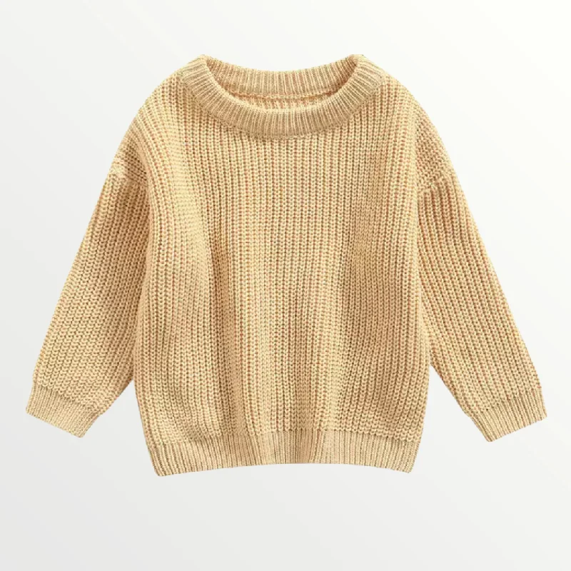 Willow Knit Sweater - Beige Vintage Men's 1970S Disco