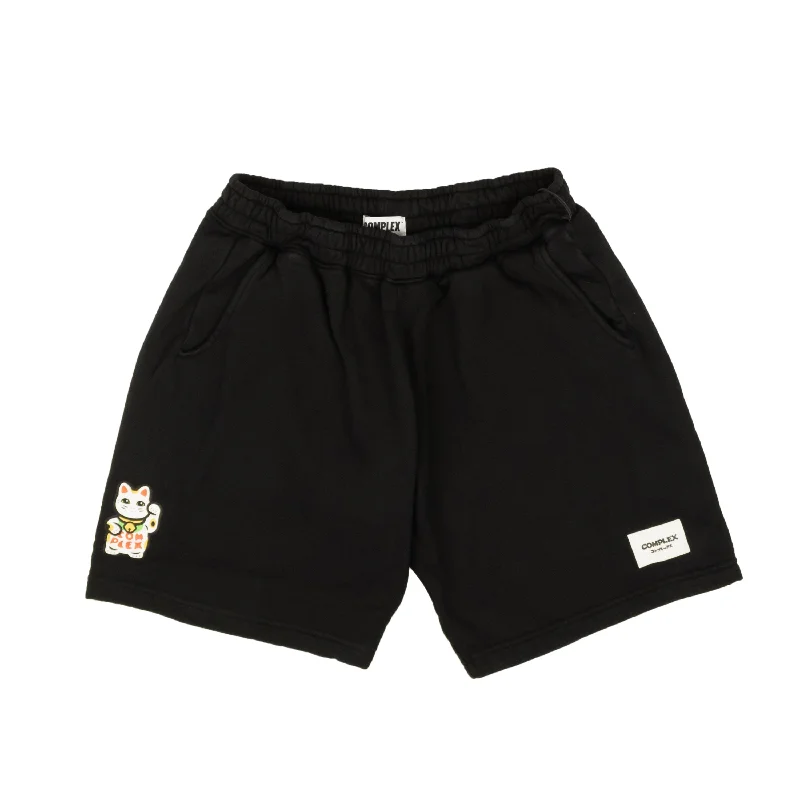 x Nigo 20 YR Black Cotton Sweat Shorts Refined Men's Hand